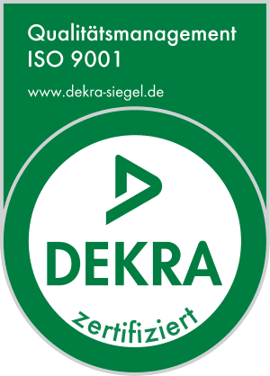 HIS Print & Service ist ISO 9001 zertifiziert durch die Dekra